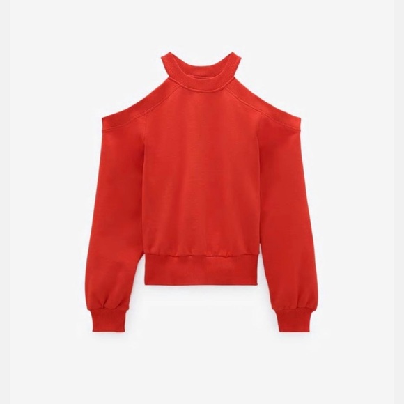 Zara Cut Out Sweatshirt - Picture 1 of 3